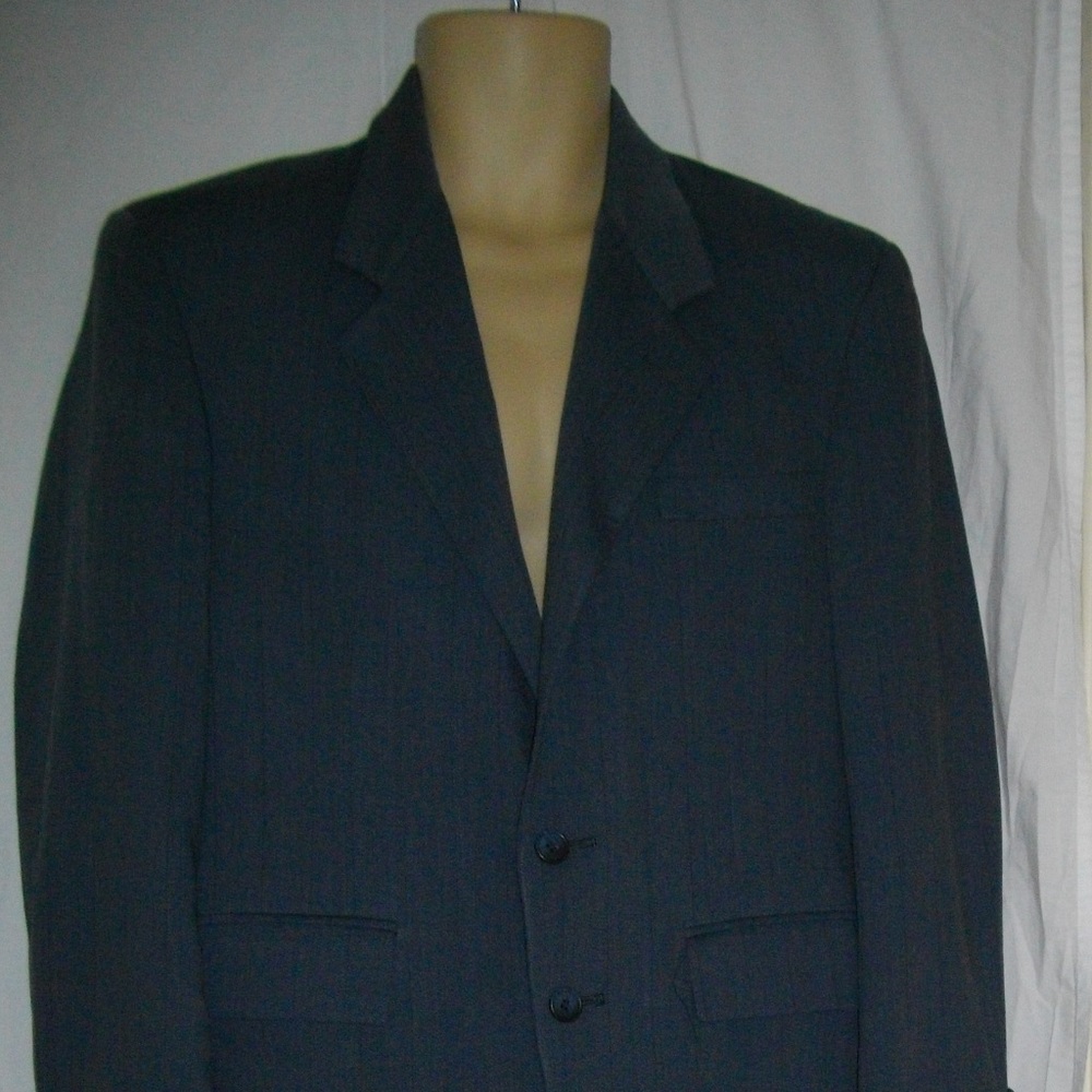 Gray Evan Picone Large Pants Suit